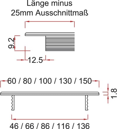 Zwart Ventilatie Rooster 400x100mm - Insteekbaar Ventilatiepaneel Aluminium Sierrooster