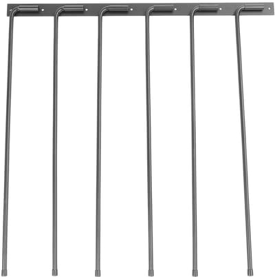 Dailygoods- Zadeldekenrek Zwaar Uitgevoerde Wandmontage - 6 Haken - Paardendekenhouder - Extra Lange Rekarmen - Duurzaam Ijzer - Efficiënt Ontwerp