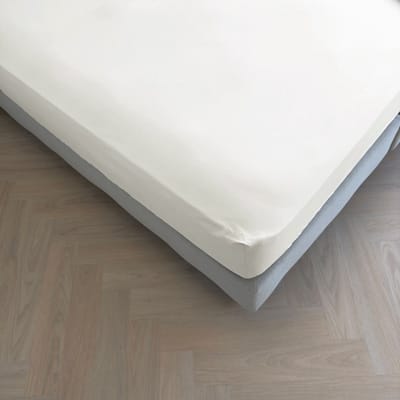 Kayori Puro Hoeslaken Katoen Perkal - 160x200-210cm - Matrasdikte 35 cm - Hotelkwaliteit - Wit