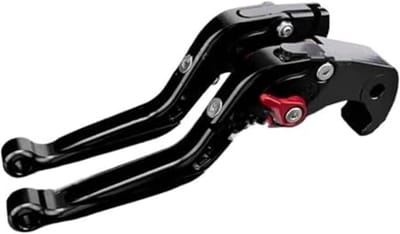 Koppelingsrem hendelset - Motorfiets hendels - Rijcomfort verbeteren - Verstelbaar inklapbaar - CNC aluminium - Zwart rood