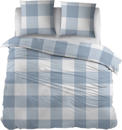 Snoozing Maaike Dekbedovertrek - Eenpersoons - 140x200/220 cm - Blauw