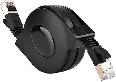 VT Goods - Netwerkkabel - CAT7 - Retractable - Flat Ethernet - Hoge snelheid - 10Gbps datatransfer - Geschikt voor laptop, modem, router
