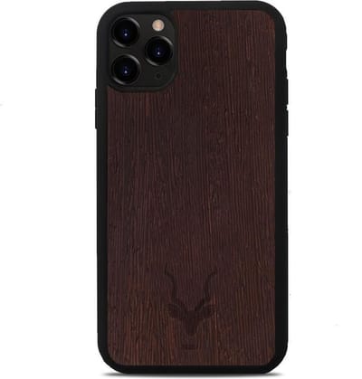 iPhone 11 Pro hoesje case hoesje – Wenge – Houten telefoonhoesje van echt hout – KuduStore