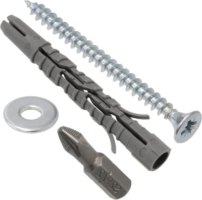Universele Pluggen Set - Bevestigingsmateriaal Kit - Doe-het-zelf Montage - Compleet Montagepakket - Ø6x50 mm Nylon