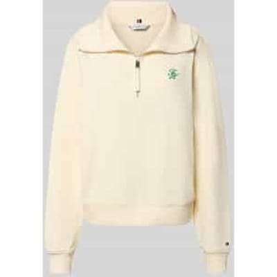 Regular fit sweatshirt van katoenmix