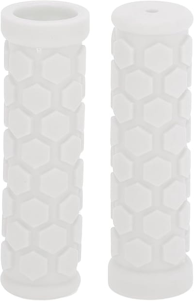 Lange Lichtgewicht Fietsstuurgrepen Covers 102mm | Comfortabele Fiets Grip Bescherming Wit 1 Paar voor Optimale Controle en Veiligheid