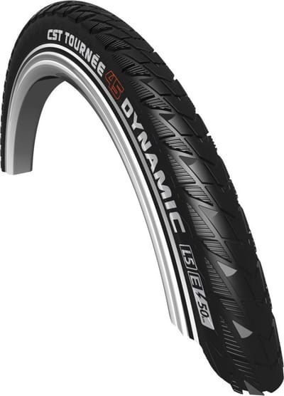 Buitenband CST Tournée Dynamic 28 x 1.50 / 40-622 mm - zwart met reflectie