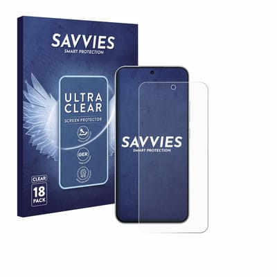 Savvies - Screenprotector voor Oppo A6 Pro - Folie Beschermfolie transparant 18 Stuks