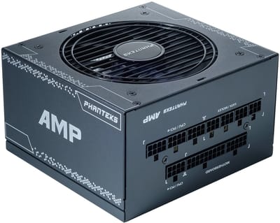 Phanteks AMP GH 850W Black Voeding - 850 Watt - 120 mm - ATX 3.1 - 80 Plus 80 PLUS Gold