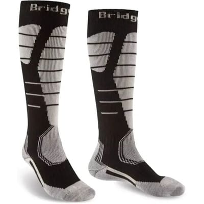Bridgedale Easy On Endurance Lange SKisokken Heren (Maat - XL, Kleur - Black/grey)