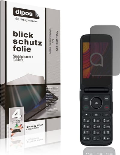 dipos – Matte Privacy Screenprotector geschikt voor TCL One Touch 4043D | Anti-Spy Beschermfolie