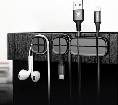 Baseus Mobiele Telefoon Kabel Clip voor in de auto, huis en op het bureau
