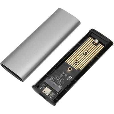 M.2 NVME SATA SSD Behuizing Adapter USB 3.2 Gen 2 10 Gbps Ondersteuning UASP Aluminiumlegering voor PCIE NGFF SSD 2230 2242 2260 grijze kleur