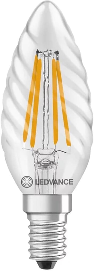 Ledvance LED Kaarslamp E14 - 3.4W 470lm 2700K 230V - Ø45mm - Geschikt voor tafellampen, keukenkastjes, werkkamer