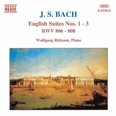 Wolfgang Rübsam - J.S. Bach: English Suites 1-3 (CD)