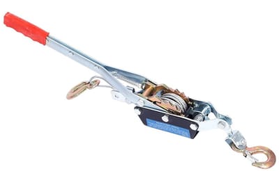 Handlier met Dubbele Haak - Touwspanner Lier - Zware Lasten Spannen - Versterkte Gesmede Haak - 2.1 kg - Zilver