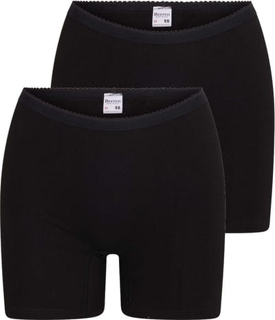 Beeren Softly dames boxershorts - 2-pack - Maat M - Zwart