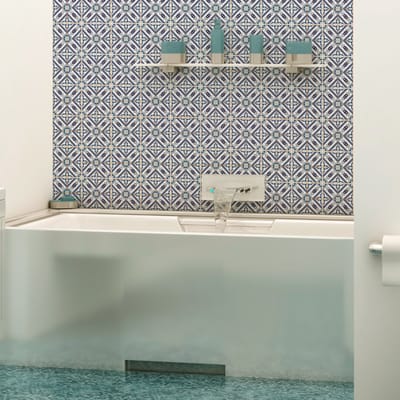 Zelfklevende tegelmuurstickers voor keuken en badkamer - 24 Azulejos Agata tegelstickers - 24 stickers 10x10cm