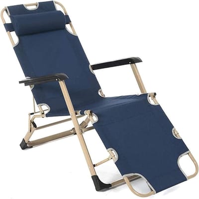 Lounge stoel - Tuin fauteuil - Buiten ontspannen - Opvouwbaar ontwerp - 178x67x30cm - Eff een
