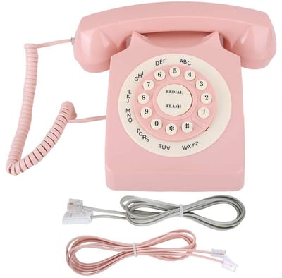Dailygoods- Telefoon Vintage Europese Stijl - Hoge Definitie Gesprekskwaliteit - Antieke Telefoon - ABS-Materiaal - Duidelijke Knoppen - Thuiskantoor Gebruik - Vaste Telefoon
