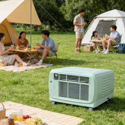 Tent Airconditioner - Mobiele Airco - Kamperen - 3S-koeling - 2200 BTU - Wit