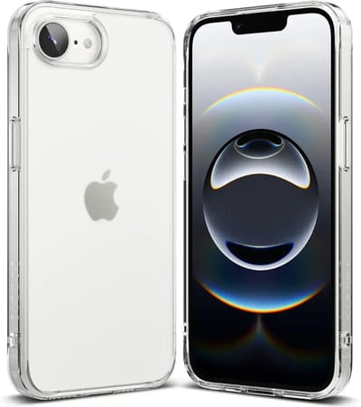 Ringke Fusion | Hoesje Geschikt voor Apple iPhone 17e / 16e | Back Cover met Antikrascoating | Militaire Standaard | Matte Transparant