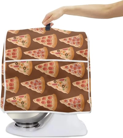 Mixerhoes - Keukenmachinehoes Beschermhoes - Keuken Organisatie - Met Opbergvak - L - Rood