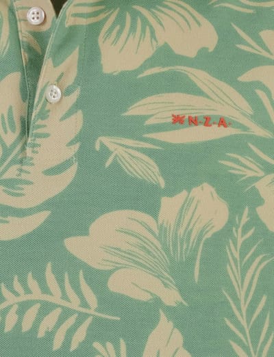 New Zealand poloshirt korte mouw groen