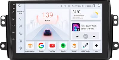 Autoradio met bluetooth - Carplay - Voor Suzuki SX4 en Fiat Sedici (2006-2013) - Geschikt voor Apple en Android - Stereo - Navigatie - Navigatiesysteem auto - 3GB 32GB