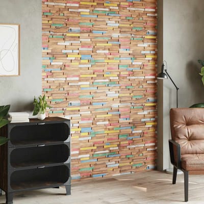 Vidaxl Panneaux Muraux de Revêtement, 10 Pièces, 1,03 m², Bois de Teck