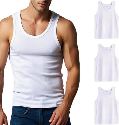 Allecto Plus - Heren Onderhemden 3 stuks in M-3XL - Tanktop Katoen Spier T-shirts voor Sport - Mannen Okselshirts
