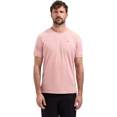 NO-EXCESS roze heren t-shirt   Ronde hals   Regular fit   Geen zakken   Gemeleerd patroon   Duurzaam   Korte mouw Roze XL
