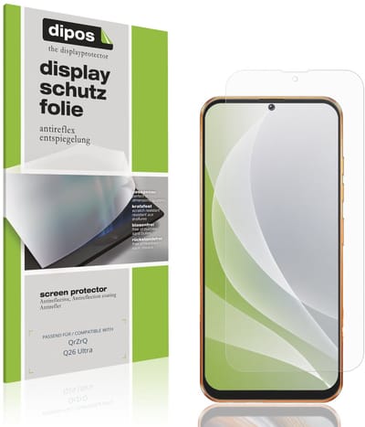 dipos – 4x Matte Beschermfolie geschikt voor QrZrQ Q26 Ultra | Krasbestendige & antireflecterende Screenprotector Ultra-Thin