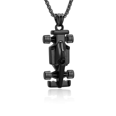 Aramat Jewels | Gedenkhangers | Ashanger Racewagen - Zwart - Staal | | | |20mm | Staal | Volwassenen | Verkleurd niet