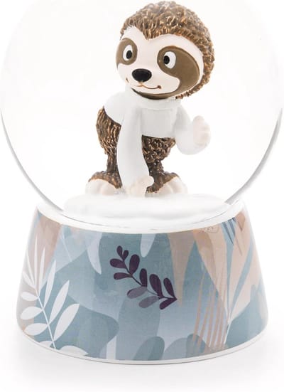 Decoratieve Sneeuwbol met Luiaard en Glitter - Mooi Cadeau