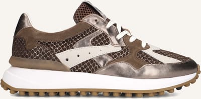 Floris Van Bommel Sfw-10153 Noppi Sneakers - Leer - Dames - Bronskleurig - Maat 42