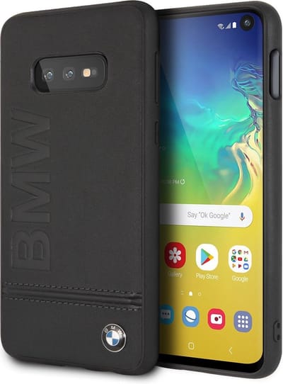 Samsung Galaxy S10e hoesje - BMW - Zwart - Leer