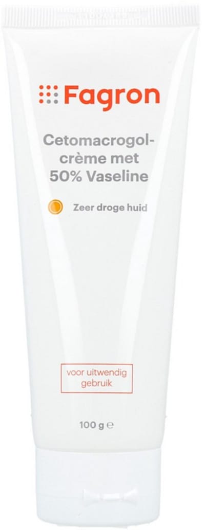 Fagron Cetomacrogolcrème met 50% Vaseline 100 gr