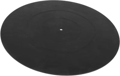 Turntable Slipmat 12 inch - Antistatische en Antivibratie Rubber Mat voor Platenspeler en LP's, Zwart