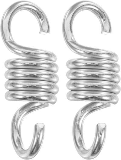 Veranda Verenset - Hangstoel Ophanging - Ontspannen Buiten - Gegalvaniseerd IJzer - 9.5 cm Lengte - Zilver