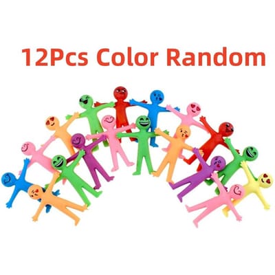 12 Pièces Nouveau Jouet Unique TPR Caoutchouc Souple Pincer Tirer Décompression Missile Jouet Loisirs Enfants Amusant Jouet Anniversaire Cadeaux