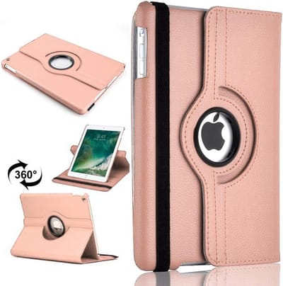 Tablethoes Geschikt voor: Apple iPad Mini 1 7.9 (2012), Apple iPad Mini 2 7.9 (2013), Apple iPad Mini 3 7.9 (2014) - 7.9 inch hoesje 360° draaibaar (rosegoud)
