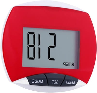 Multifunctionele Stappenteller - Fitness Tracker - Sport Activiteiten - Draagbaar Ontwerp - 6.38X5.4CM - Rood