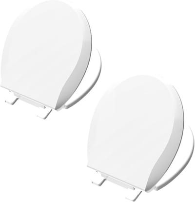 Toiletbril 2-pack - Toiletdeksel rond - Badkamer vernieuwen - Softclose mechanisme - 45 cm - Wit