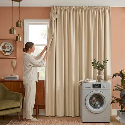 Maison Elara Verduisterend Gordijn Kant en Klaar 300x260 cm Biscotti Beige - Thermisch Isolerend