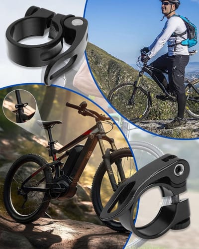 Dailygoods- Fietszadelklem Lichtgewicht - Zadelpenklem 27,2/28,6 mm - Aluminiumlegering - Duurzaam - Snelspanner - Goede corrosiebestendigheid