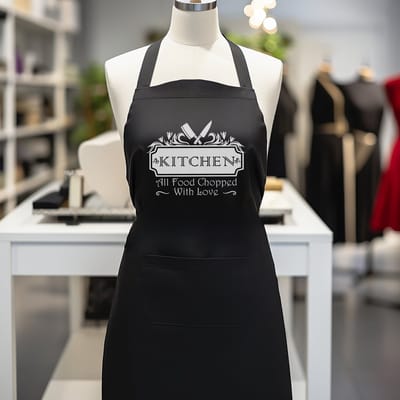 Verstelbaar kookschort, unisex, met 2 Zakken Vloeistof Druppel Waterbestendig Koken Keuken Restaurant Bar Schilderen BBQSchort, voor diverse doeleinden, Zwart Schorten Koksschort Unisex Schorten voor Vrouwen en mannen , kitchen all food chopped