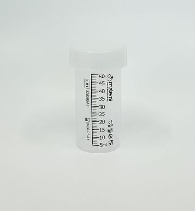 Materni Moedermelk Bewaarfles - 50 ml met dop borstvoeding - 10 stuks