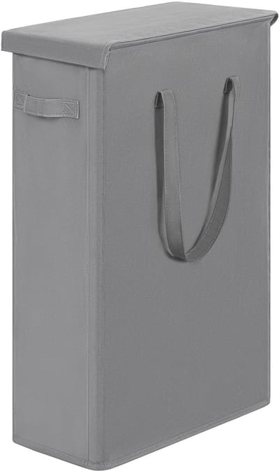 Unyqoos® Compacte en Ruimtebesparende Wasmand met Deksel voor Optimale Organisatie in Huis