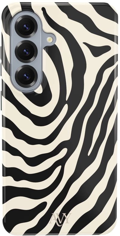 AVY Hoesje geschikt voor Samsung Galaxy S26 | Serengeti Zebra | Zebra | Zwart & Wit | Hard Shell Back Cover | Compatibel met MagSafe & Qi2